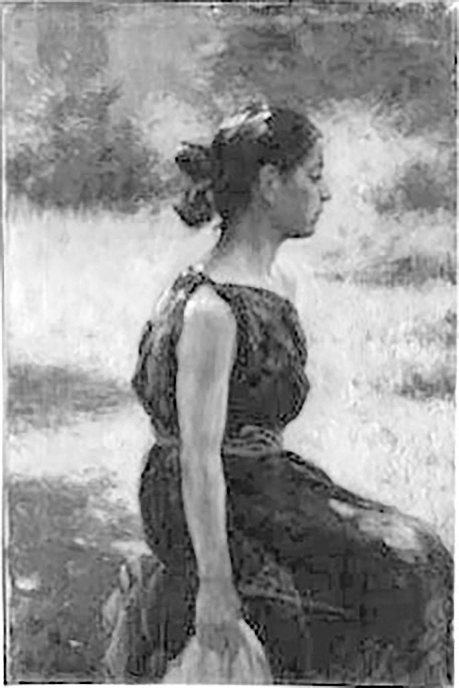 Leaf Down?; [Crucita, Taos Indian Girl]